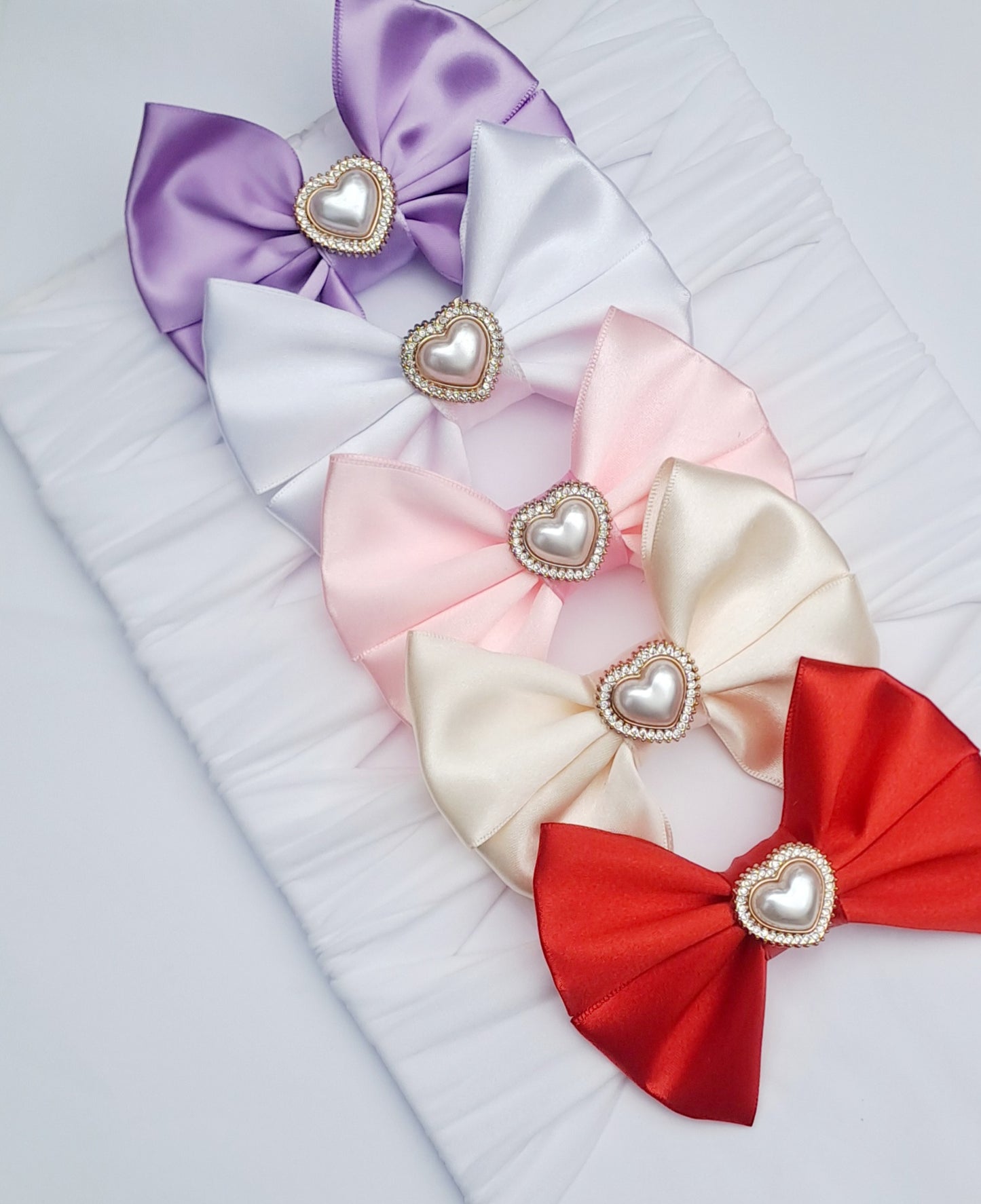 🎀5pc Satin Bow Headband Set 🎀