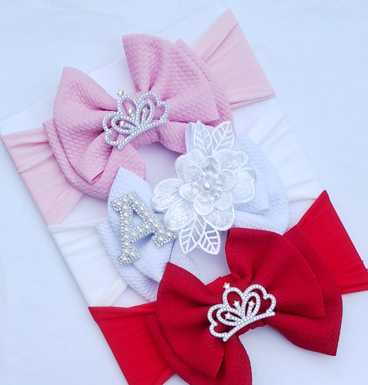 🎀3pc Headband Set 🎀Choose Letter
