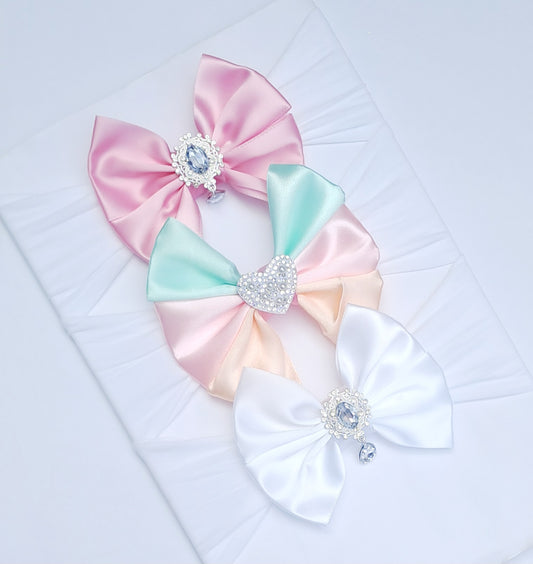 🎀3pc Satin Bow Headband Set 🎀