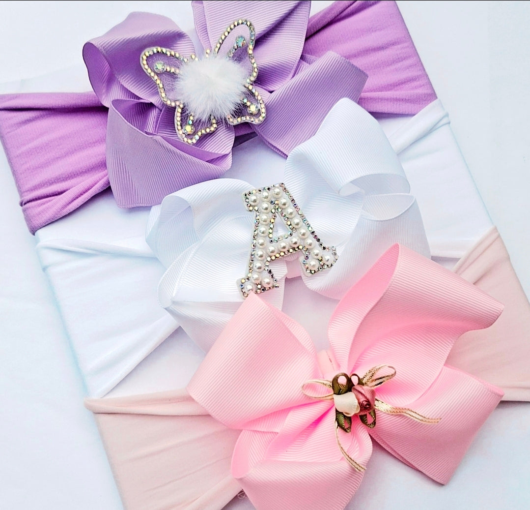 🎀3pc Headband Set 🎀 Choose Letter