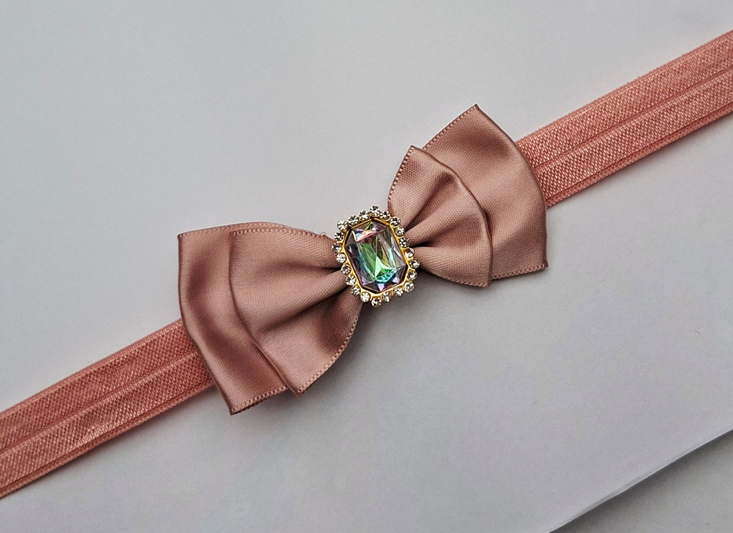 🎀Newborn Small Satin Bow Headbands 🎀Choose Colour