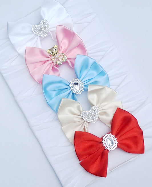 🎀5pc Satin Bow Headband Set 🎀