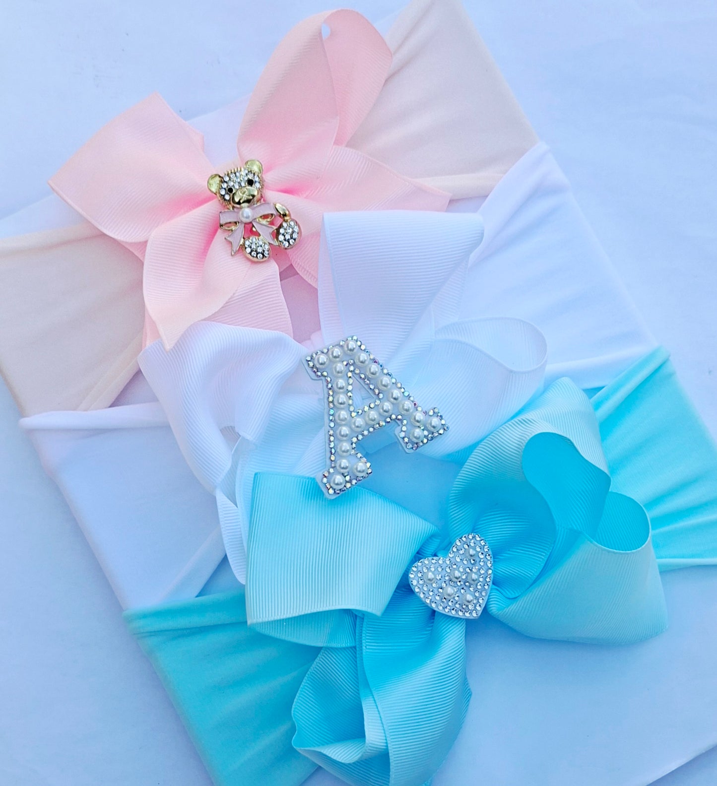 🎀3pc Baby Headband Set 🎀 (Choose Letter)