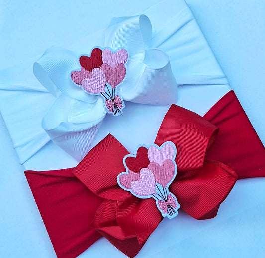 ❤️Valentines 🎀Baby Headband 🎀 White Or Red