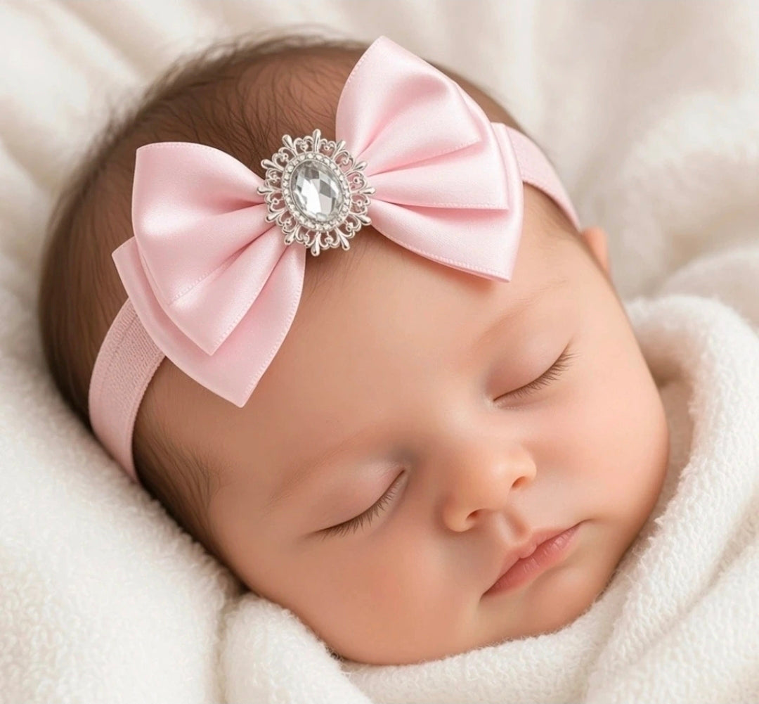 🎀Satin Bow On Thin Band🎀(Choose Colour)