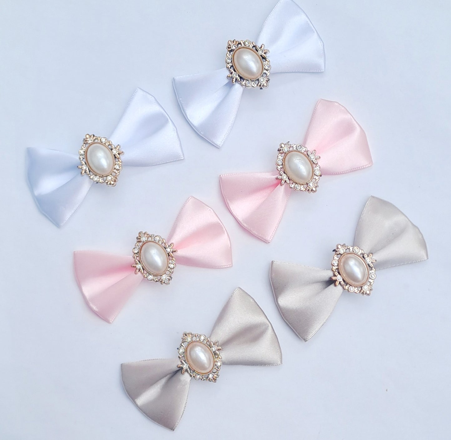 🎀2pc Satin Bow Pigtail Sets🎀Choose Colour