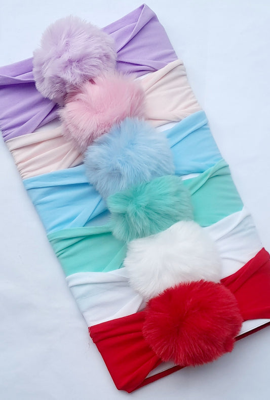 🎀Large Fluffy Pom Pom Headband 🎀 Choose Colour
