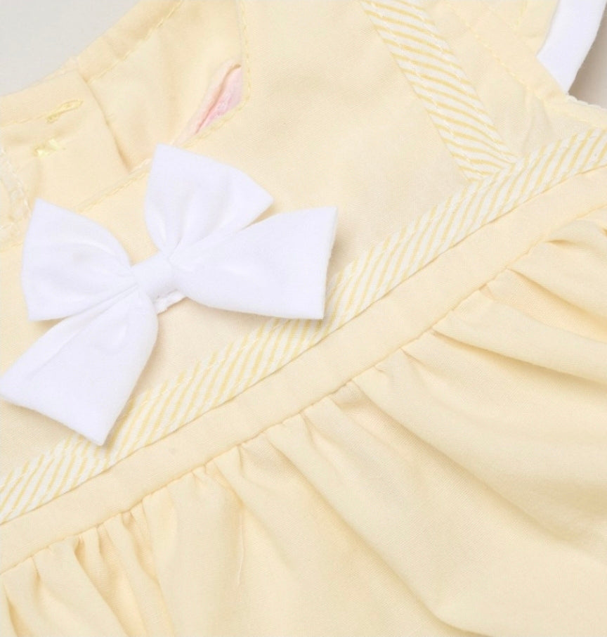 🎀3pc Baby Dress/Pants/Headband Set🎀 Available In Pink Or Lemon (3 Sizes Available)