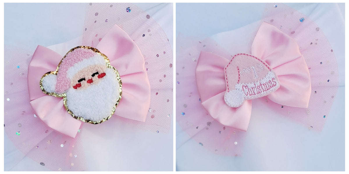 🎀Large Satin/Tulle Bow Headband Or Clip 🎀