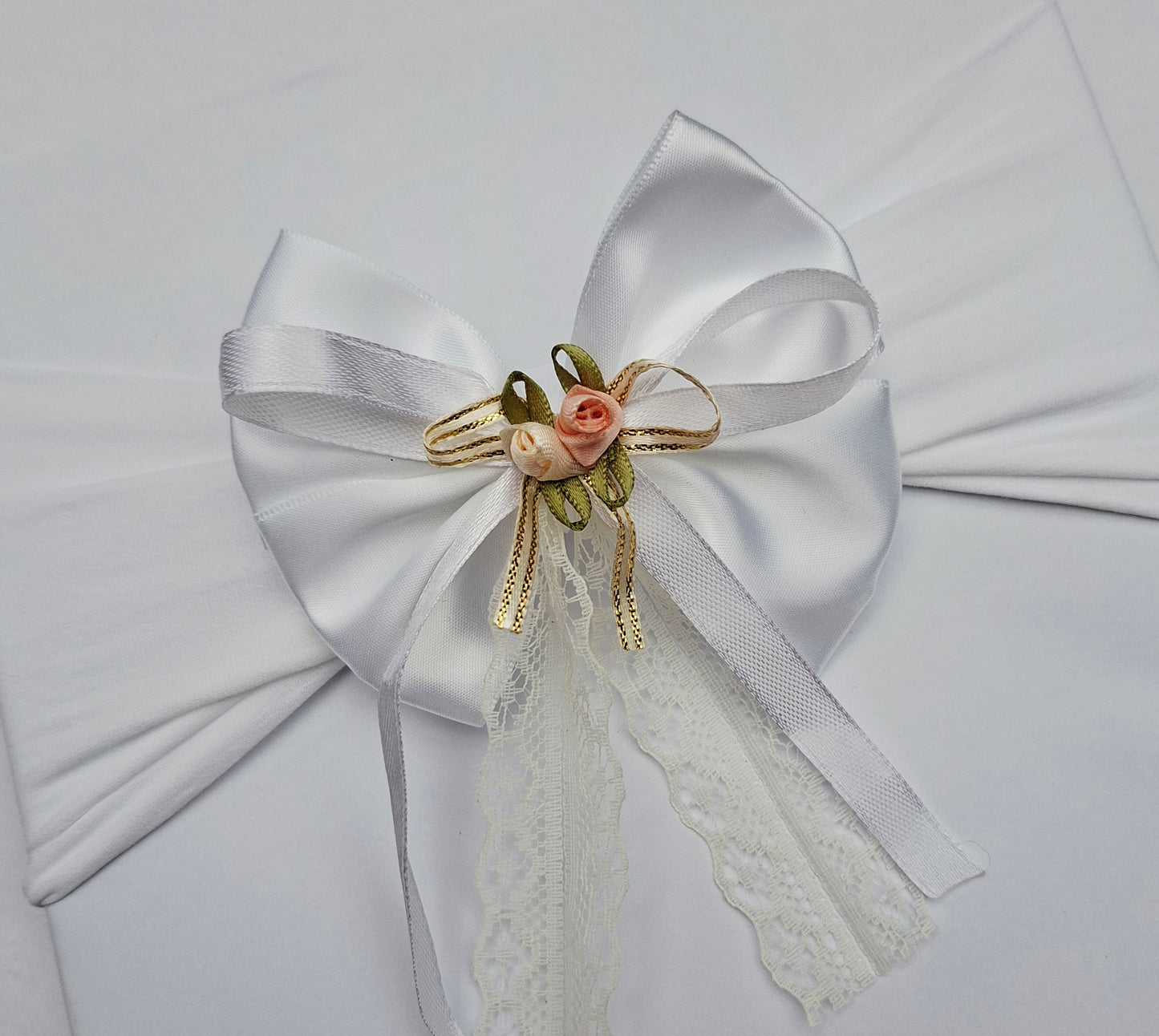 🎀Satin And Lace Bow🎀 Available On Headband Or Clip
