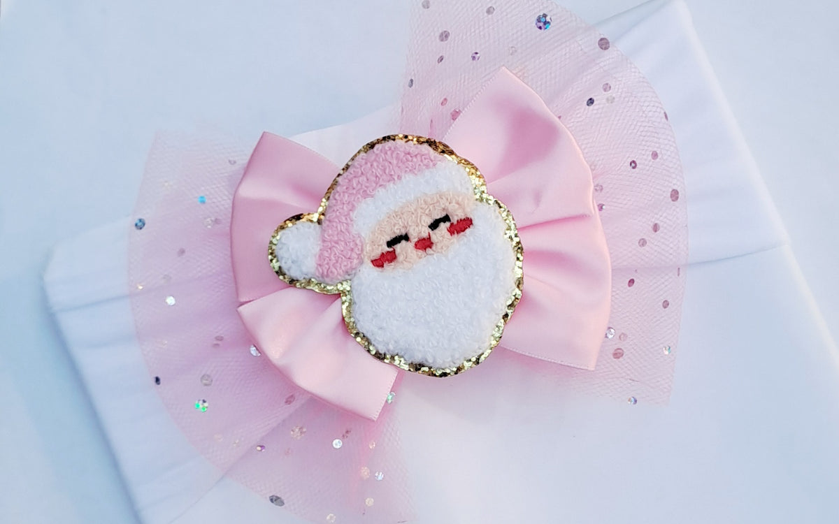 🎀Large Satin/Tulle Bow Headband Or Clip 🎀