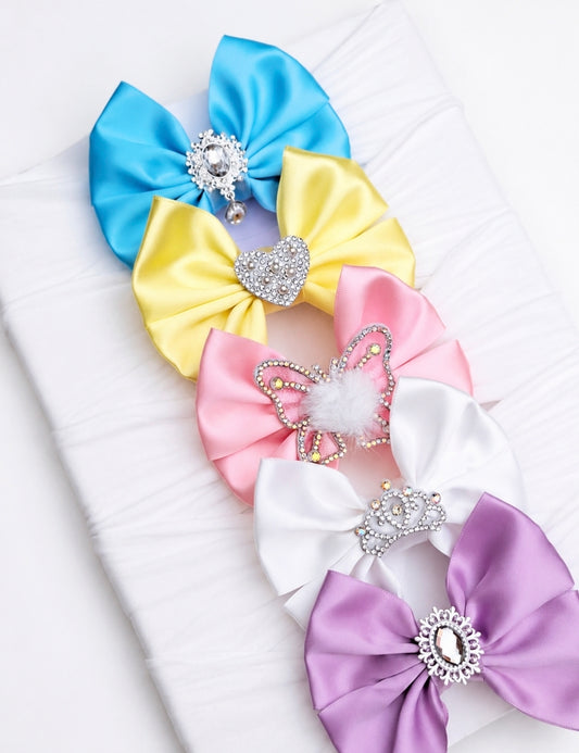 🎀5pc Satin Bow Headband Set🎀