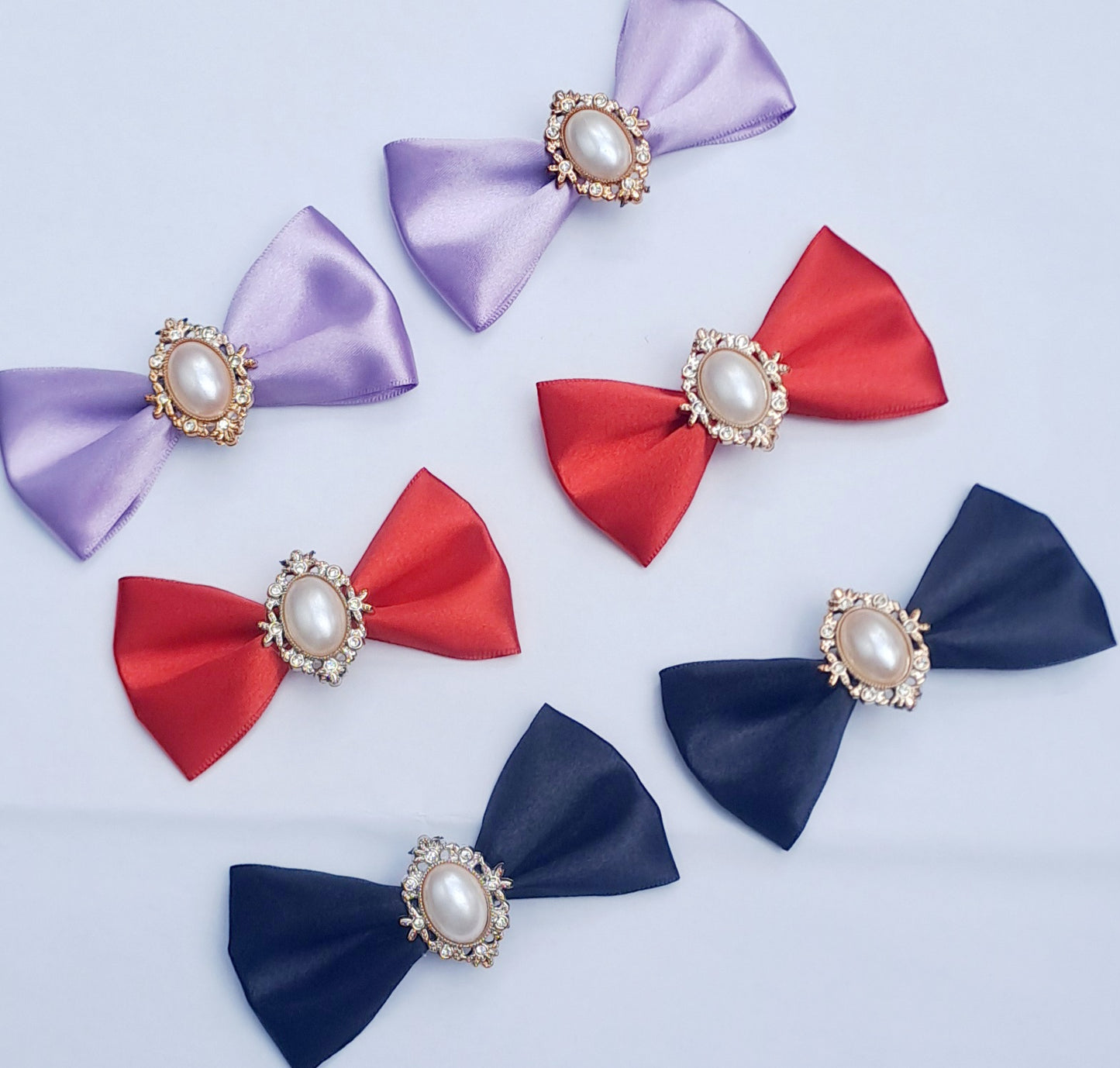 🎀2pc Satin Bow Pigtail Sets🎀Choose Colour