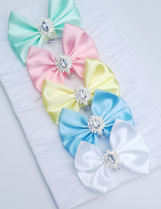 🎀5pc Satin Bow Headband Set 🎀