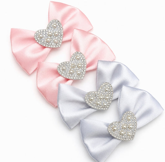 🎀4pc Satin Bow Clip Set🎀