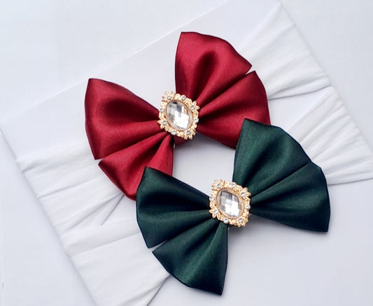 🎀2pc Satin Bow Headband Set 🎀