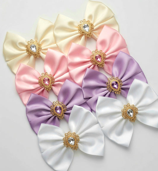 🎀2pc Satin Bow Clip Sets 🎀 Choose Colour