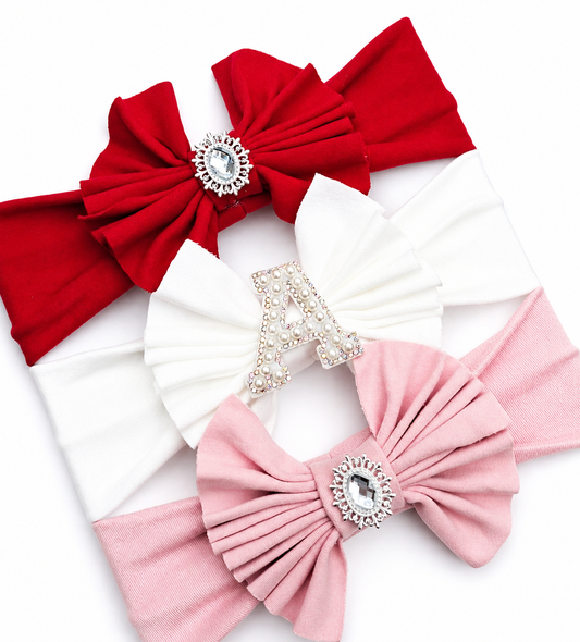 🎀3pc Soft Headband Set 🎀 Choose Letter