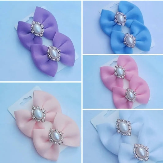 🎀2pc Pigtail Bow Clip Sets🎀