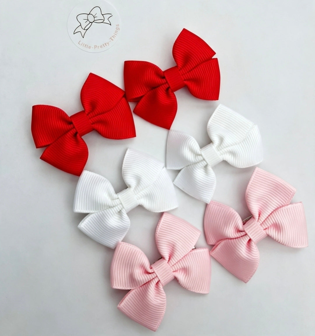 🎀6pc Bow Sets🎀 Hair Clip Set/Hair Tie Set