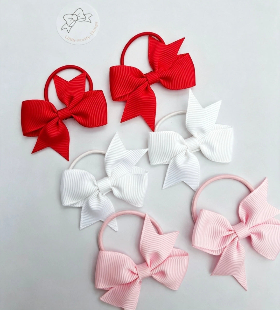 🎀6pc Bow Sets🎀 Hair Clip Set/Hair Tie Set