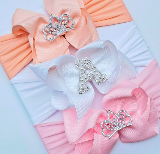 🎀3pc Baby Headband Set 🎀 Choose Letter
