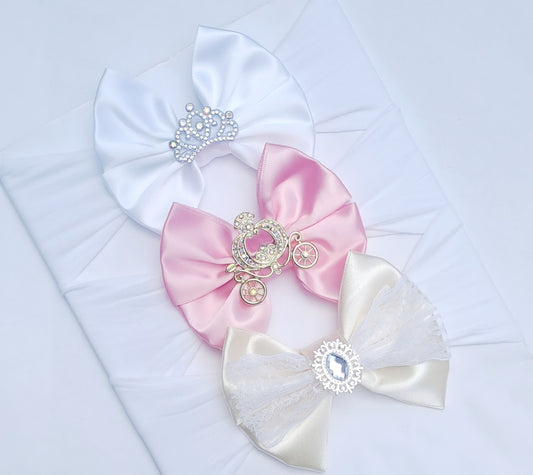 🎀3pc Satin Bow Headband Set 🎀
