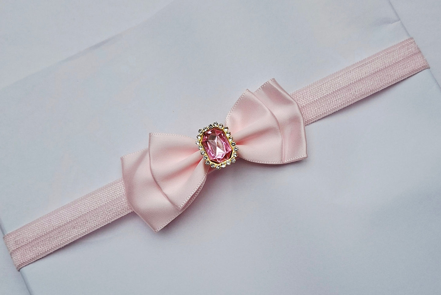 🎀Newborn Small Satin Bow Headbands 🎀Choose Colour